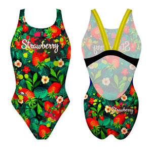 Turbo Women's Wide Strap Swimsuit Strawberry