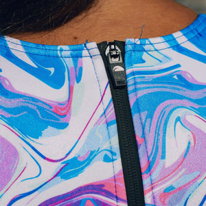 TURBO Women's Comfort Water Polo Swimsuit- Icy Bloom