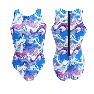 TURBO Women's Comfort Water Polo Swimsuit- Icy Bloom