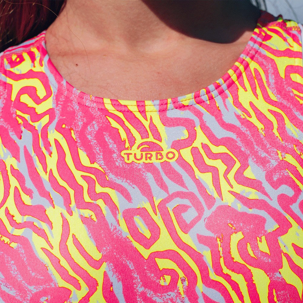 TURBO Women's Comfort Water Polo Swimsuit- Cosmic Pop