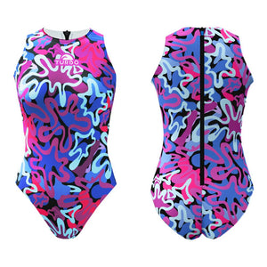 TURBO Women's Comfort Water Polo Swimsuit- Splash Doodle