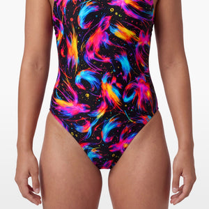 Turbo Women's Wide Strap Swimsuit Stardust Fins