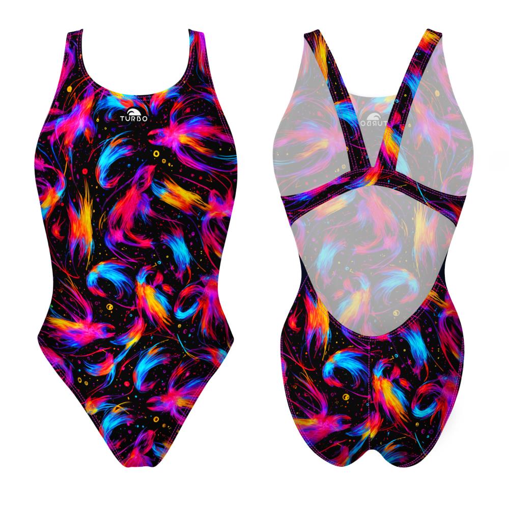 Turbo Women's Wide Strap Swimsuit Stardust Fins