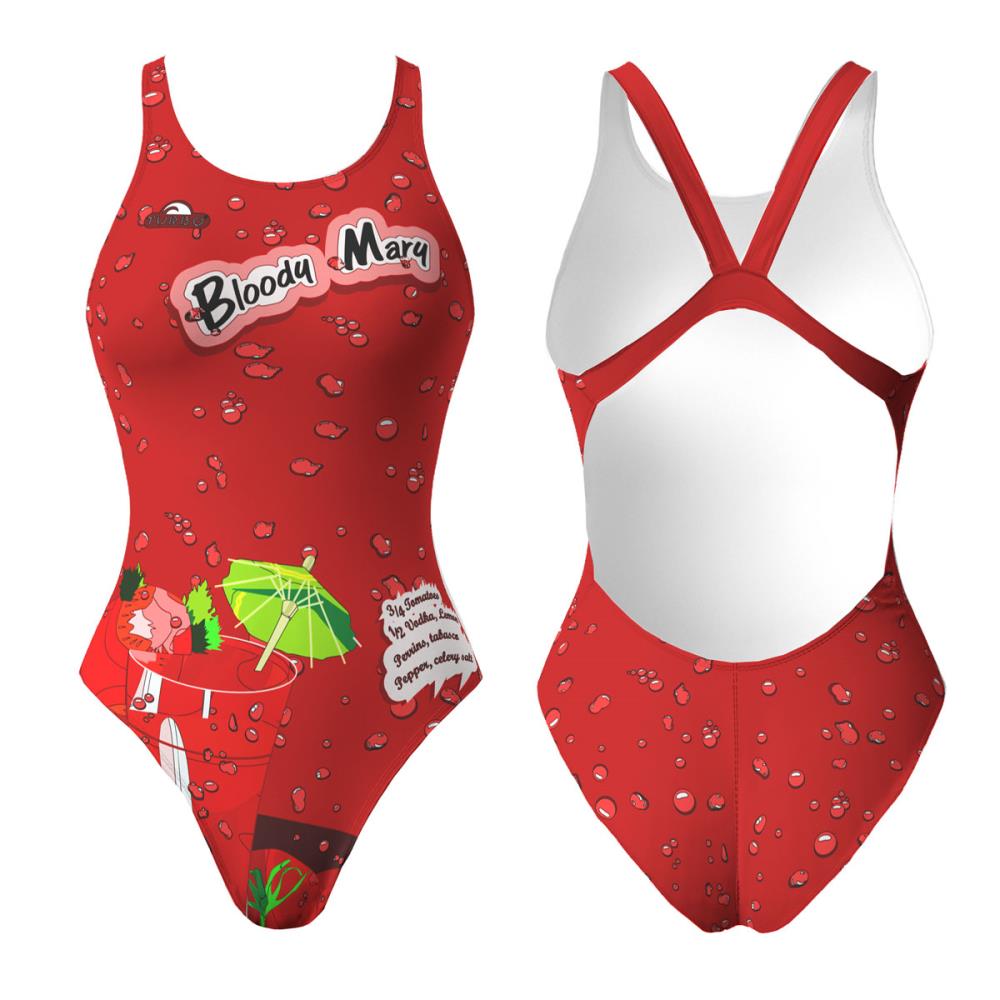Turbo Women's Wide Strap Swimsuit Bloody Mary (Proresist)