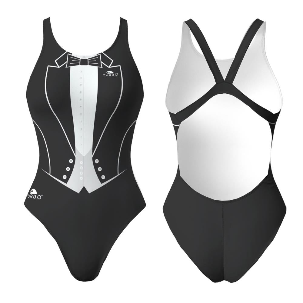 Turbo Women's Wide Strap Swimsuit Smoking(Proresist)
