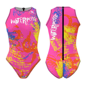 TURBO Women's Comfort Water Polo Swimsuit- Neon Water Polo
