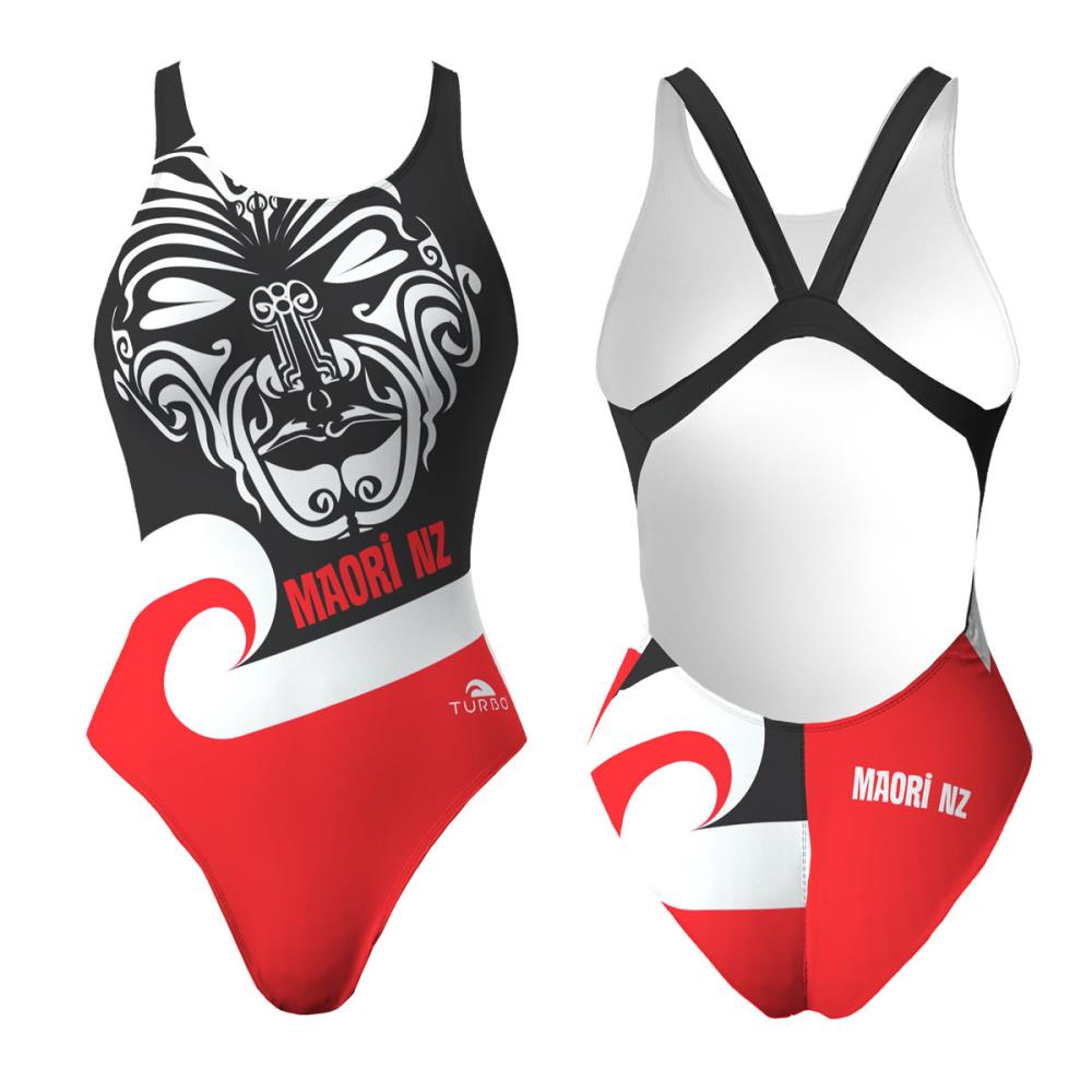Turbo Women's Wide Strap Swimsuit Maori Nz