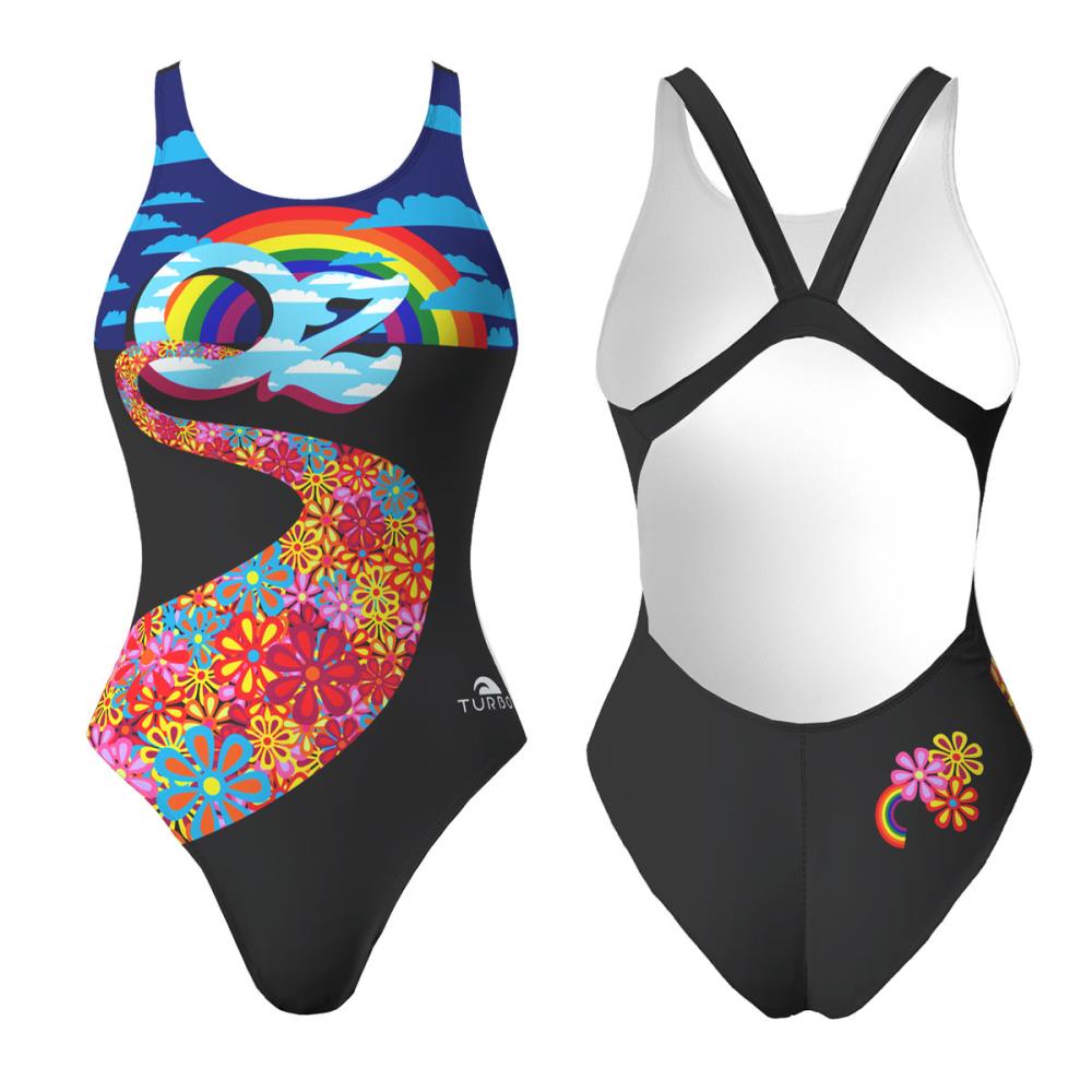 Turbo Women's Wide Strap Swimsuit Oz World