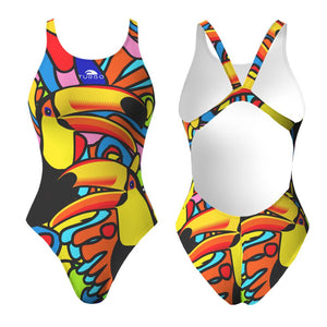 Turbo Women's Wide Strap Swimsuit Tucan (Pro-Resist)