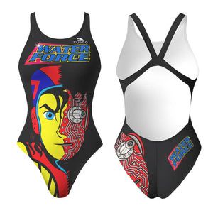 Turbo Women's Wide Strap Swimsuit Water Force