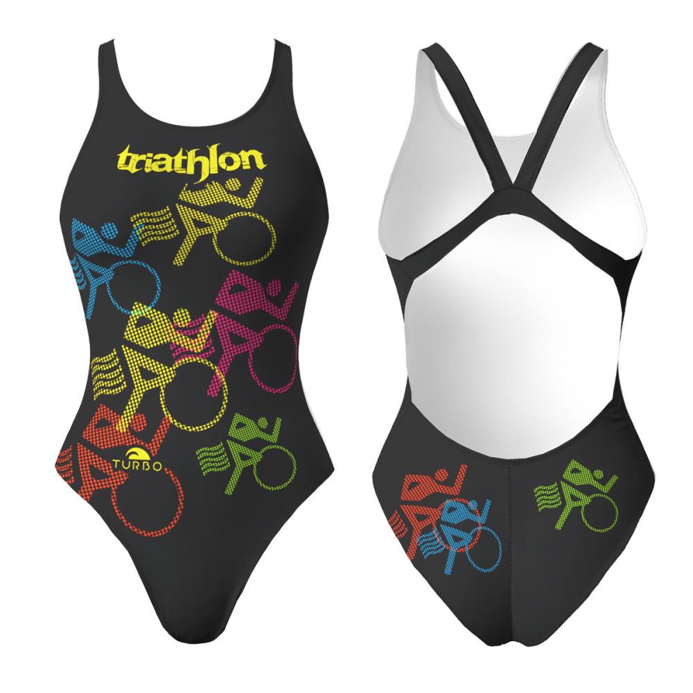 Turbo Women's Wide Strap Swimsuit Triathlon - Bicis