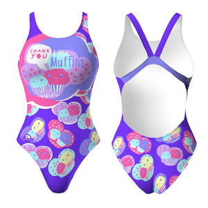 Turbo Women's Wide Strap Swimsuit Muffins