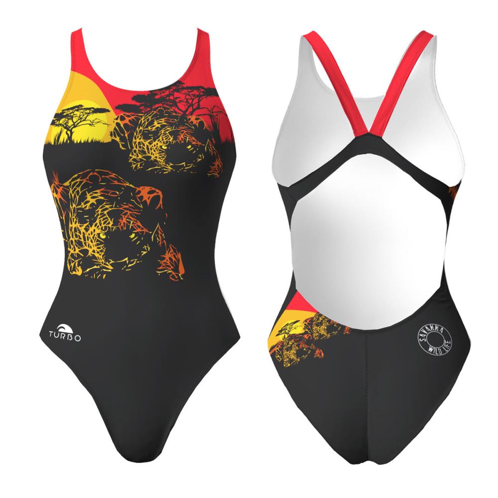 Turbo Women's Wide Strap Swimsuit Sabana