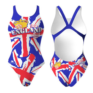 Turbo Women's Wide Strap Swimsuit England Crown Country 2014