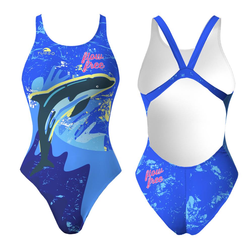 Turbo Women's Wide Strap Swimsuit Flow Free