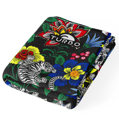 Towel-Flowers And Tigers