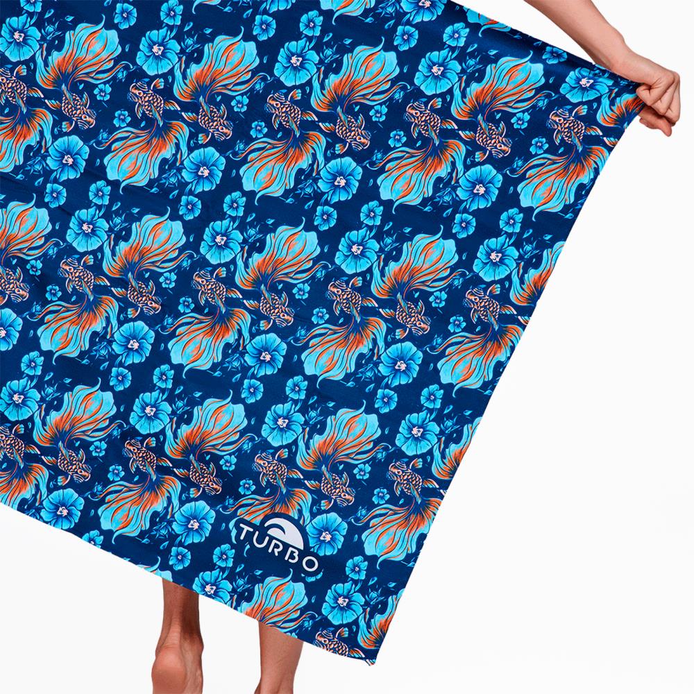 Towel-Betta And Flowers