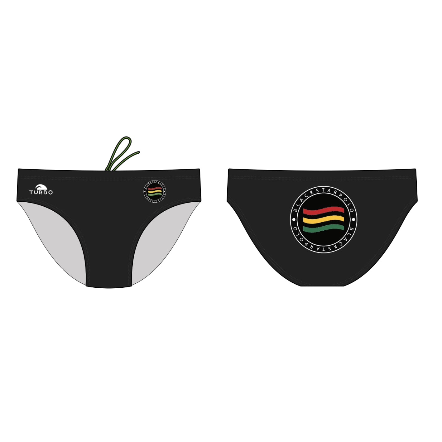 Turbo Black Star Polo Brief