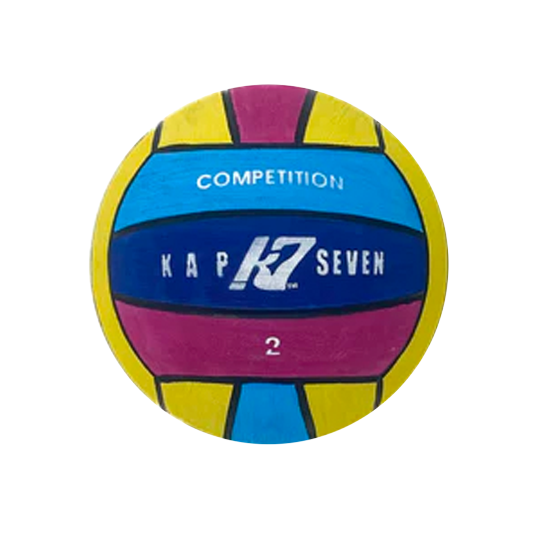 KAP7 4 Color Competition Water Polo Ball - Size 2