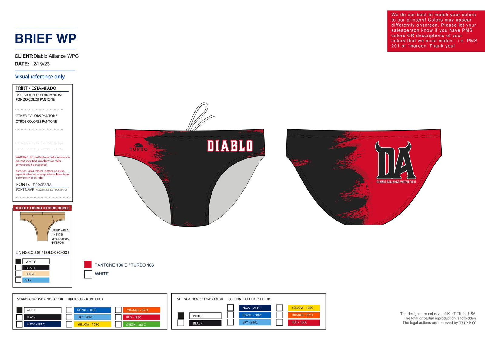 Diablo Alliance WPC Team Store - Brief - Black