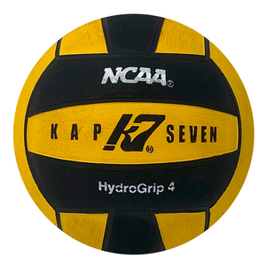 KAP7 Black/Yellow Hydrogrip Water Polo Ball - Size 4
