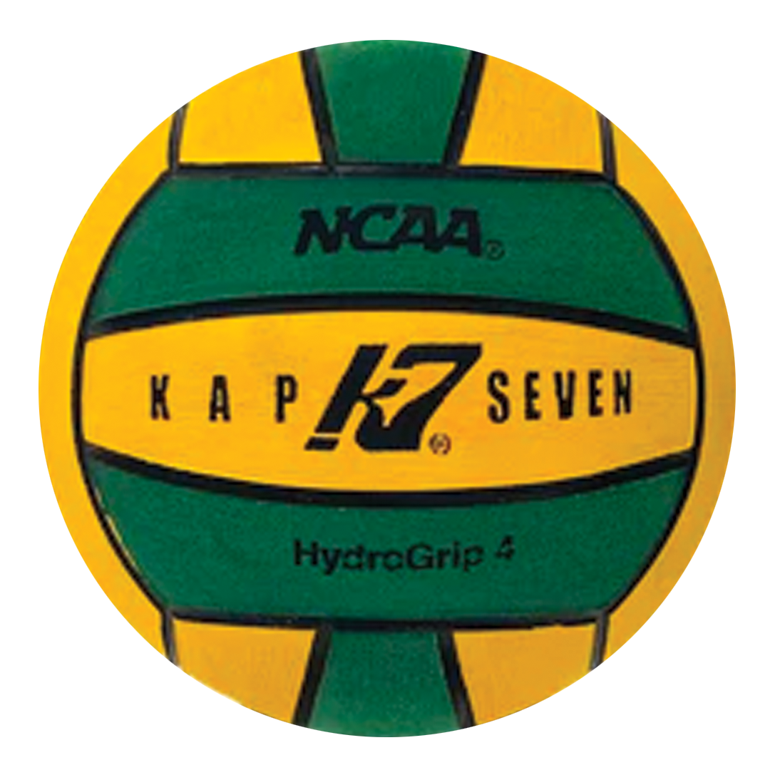 KAP7 Green/Yellow HydroGrip Water Polo Ball - Size 4