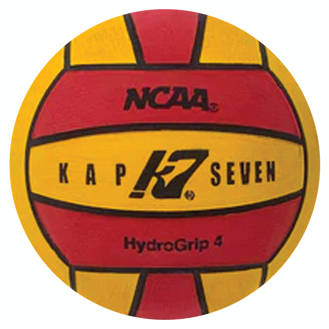 KAP7 Red/Yellow Hydrogrip Water Polo Ball - Size 4