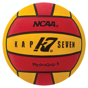 KAP7 Red/Yellow Hydrogrip Water Polo Ball - Size 5