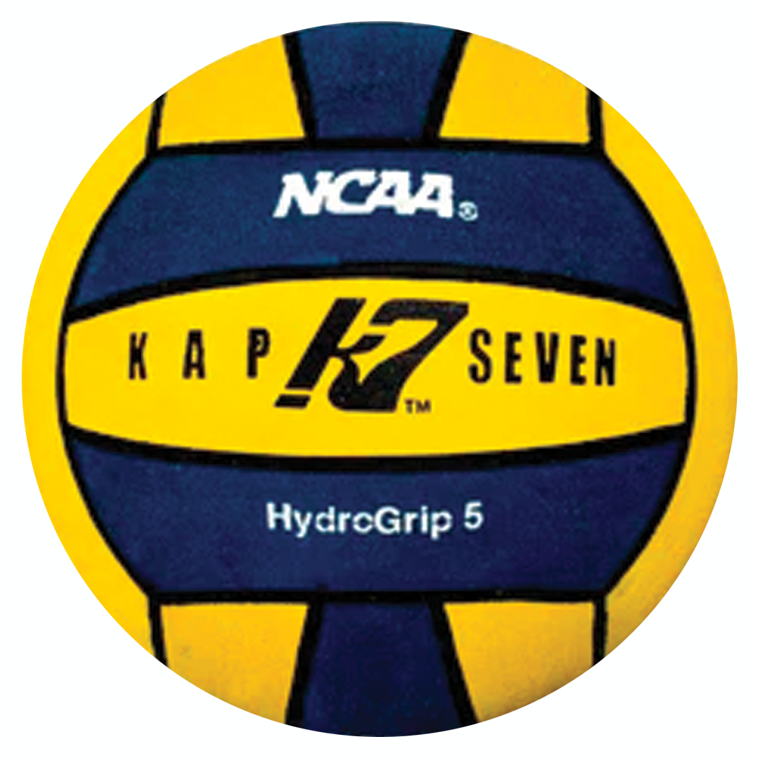 KAP7 Yellow/Navy HYDROGRIP WATER POLO BALL - SIZE 5