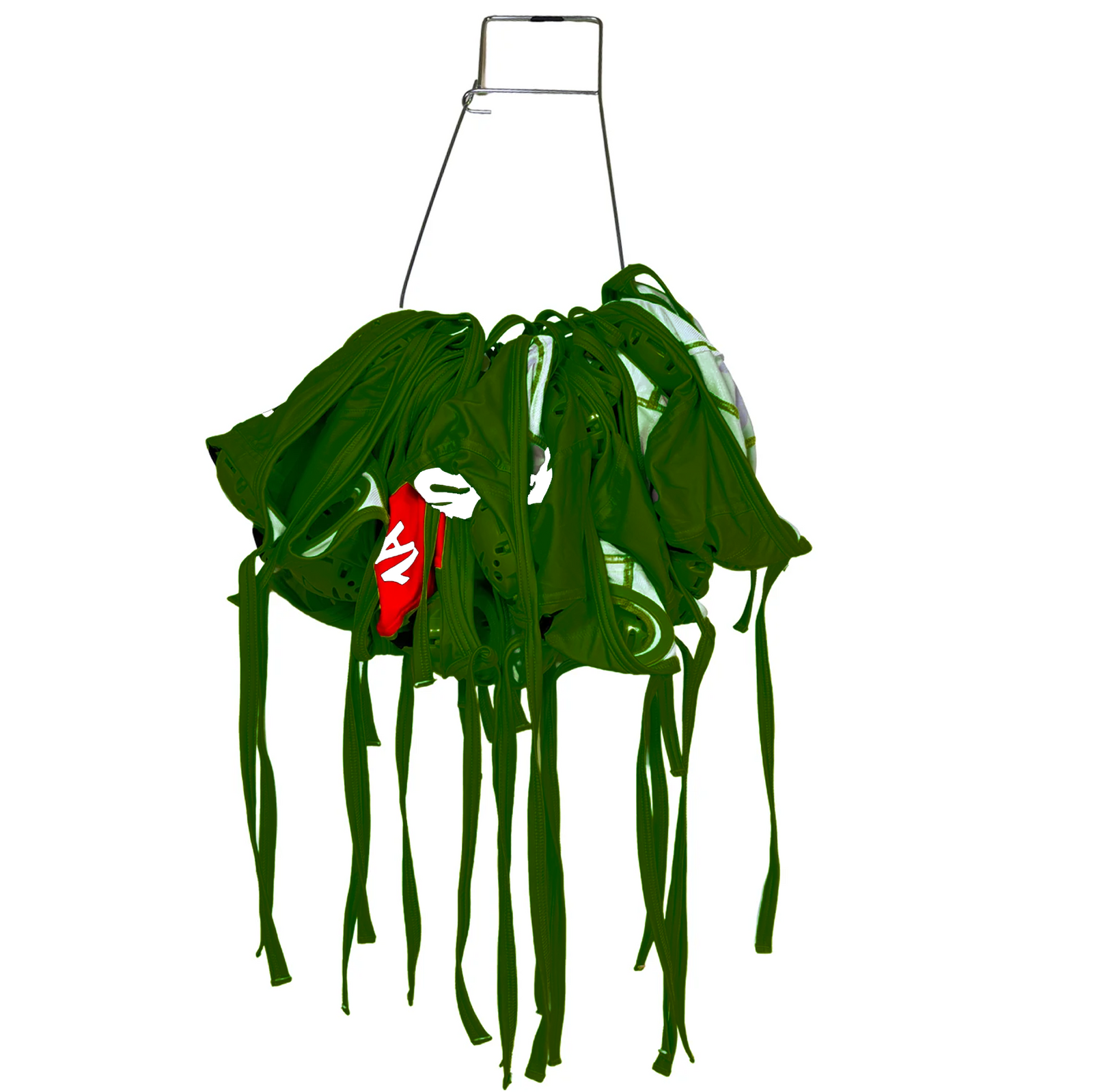 KAP7 Standard Water Polo Cap Set with 3 Numbers - Dark Green