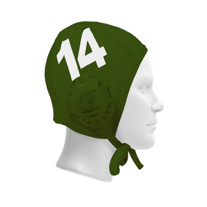 KAP7 Standard Water Polo Cap Set with 3 Numbers - Dark Green
