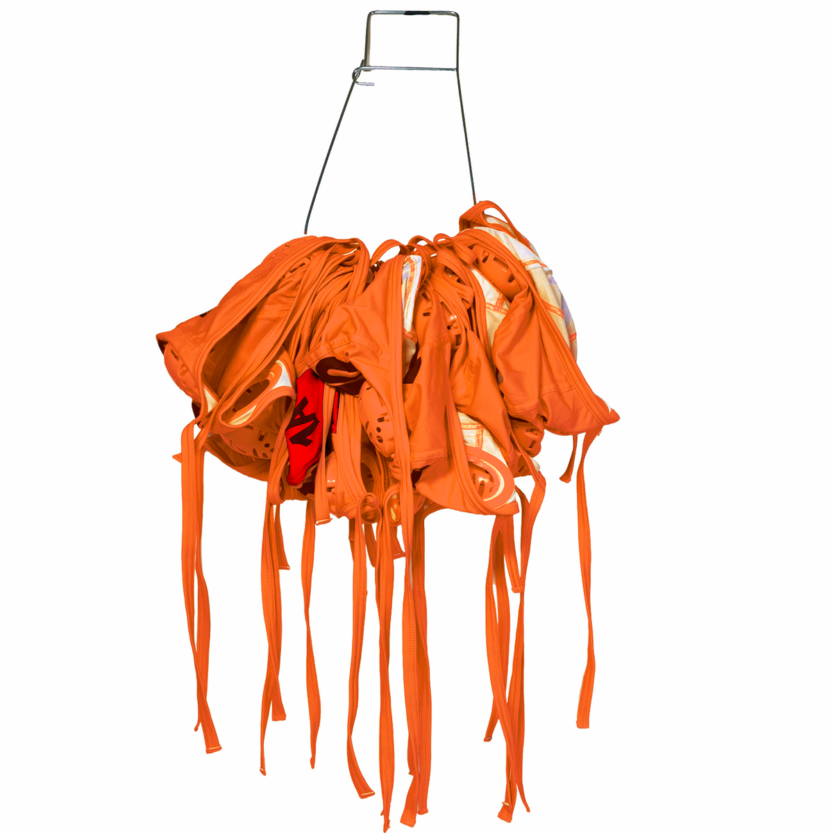 KAP7 Standard Water Polo Cap Set with 3 Numbers - Orange