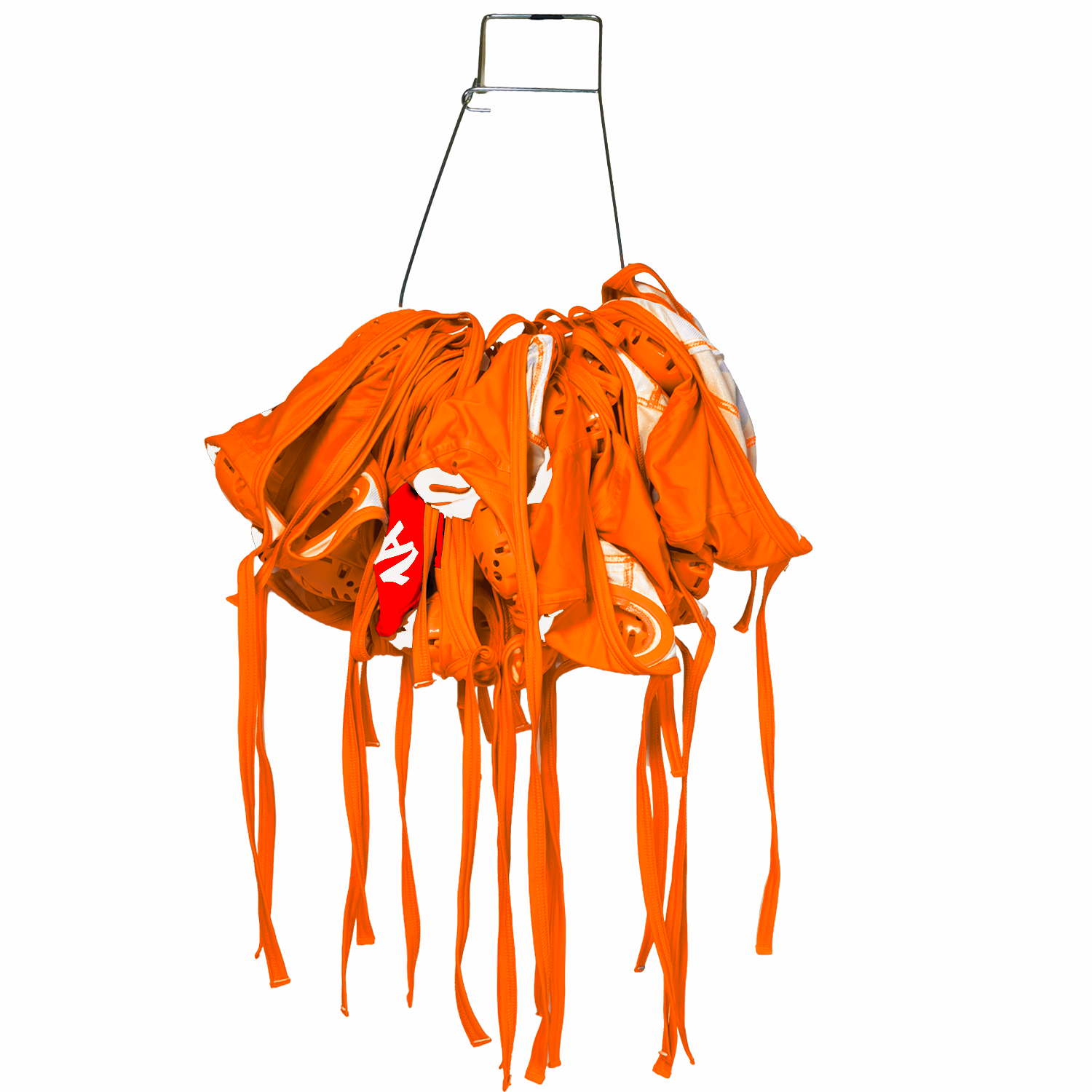KAP7 Standard Water Polo Cap Set with 3 Numbers - Orange