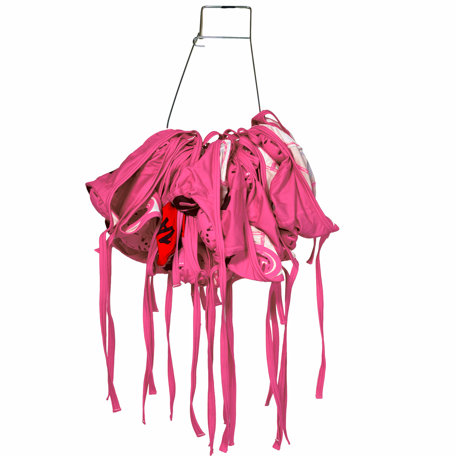 KAP7 Standard Water Polo Cap Set with 3 Numbers - Hot Pink