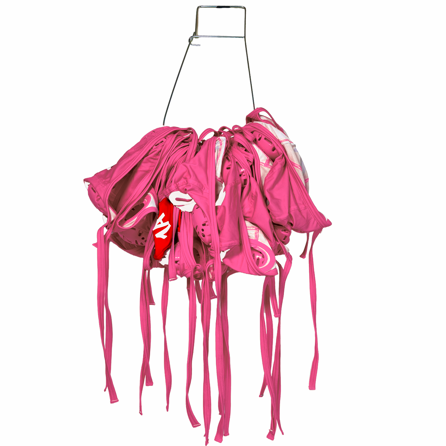 KAP7 Standard Water Polo Cap Set with 3 Numbers - Hot Pink