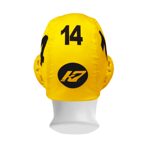 KAP7 Standard Water Polo Cap Set with 3 Numbers - Yellow
