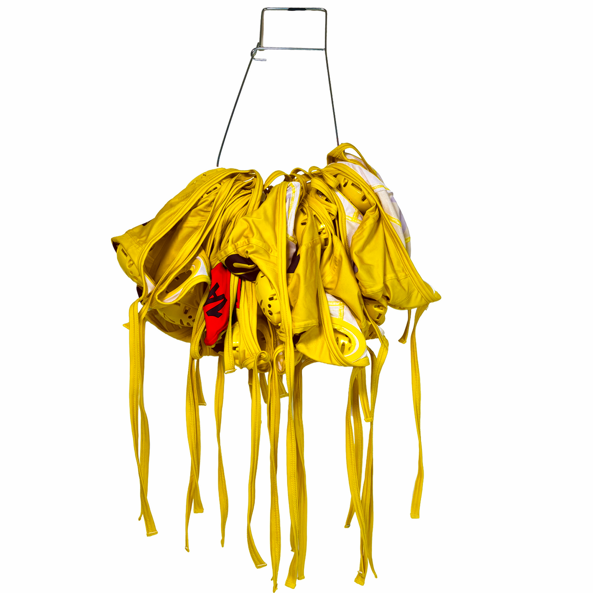 KAP7 Standard Water Polo Cap Set with 3 Numbers - Yellow