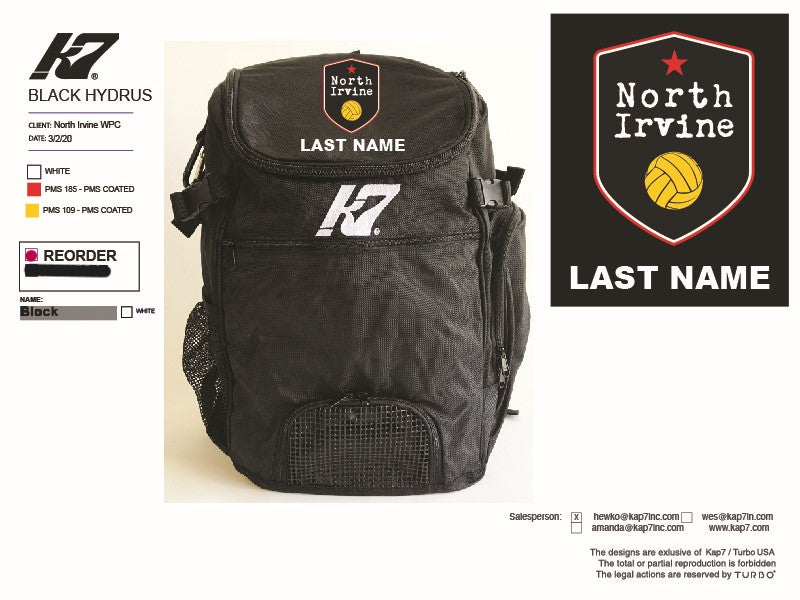 North Irvine WPC Team Store - North Irvine WPC Backpack