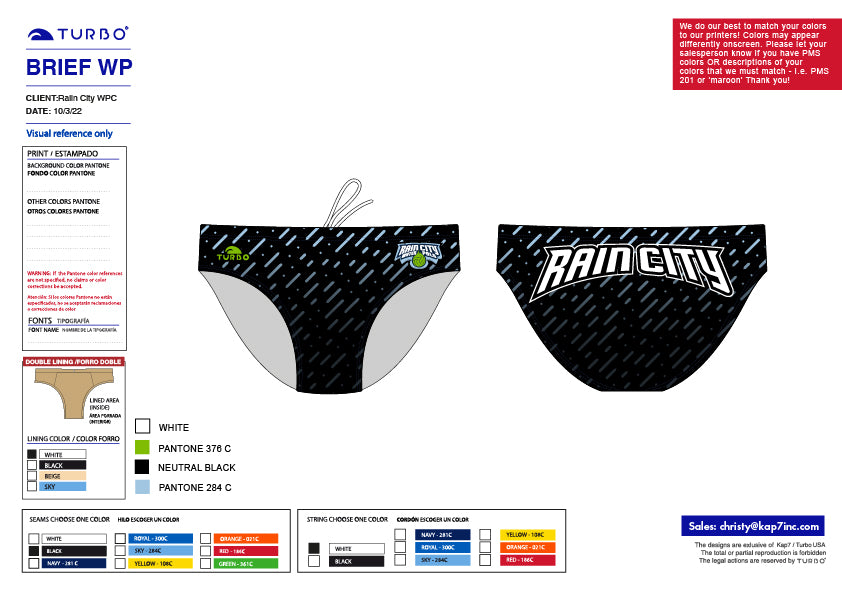 Rain City WPC - TEAM STORE -  Brief