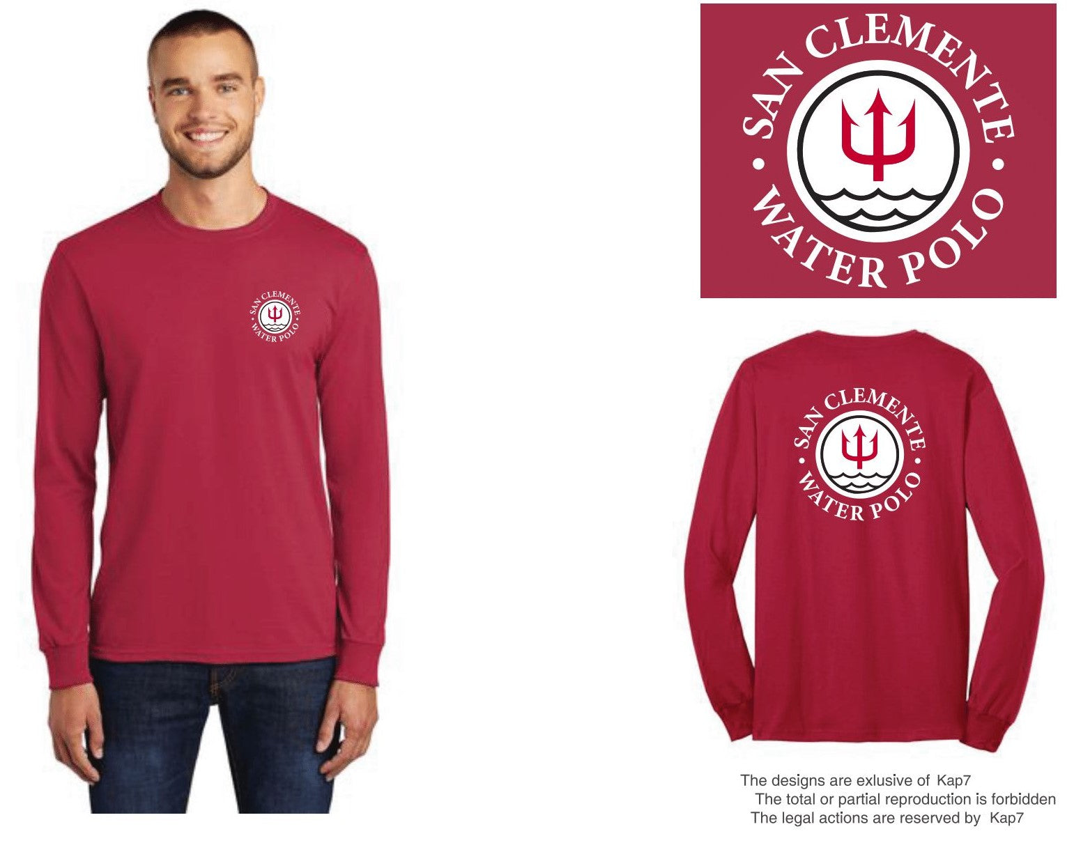 San Clemente WPC - Team Store - Uni-Sex Long Sleeve Core Blend Tee ADULT & YOUTH sizes