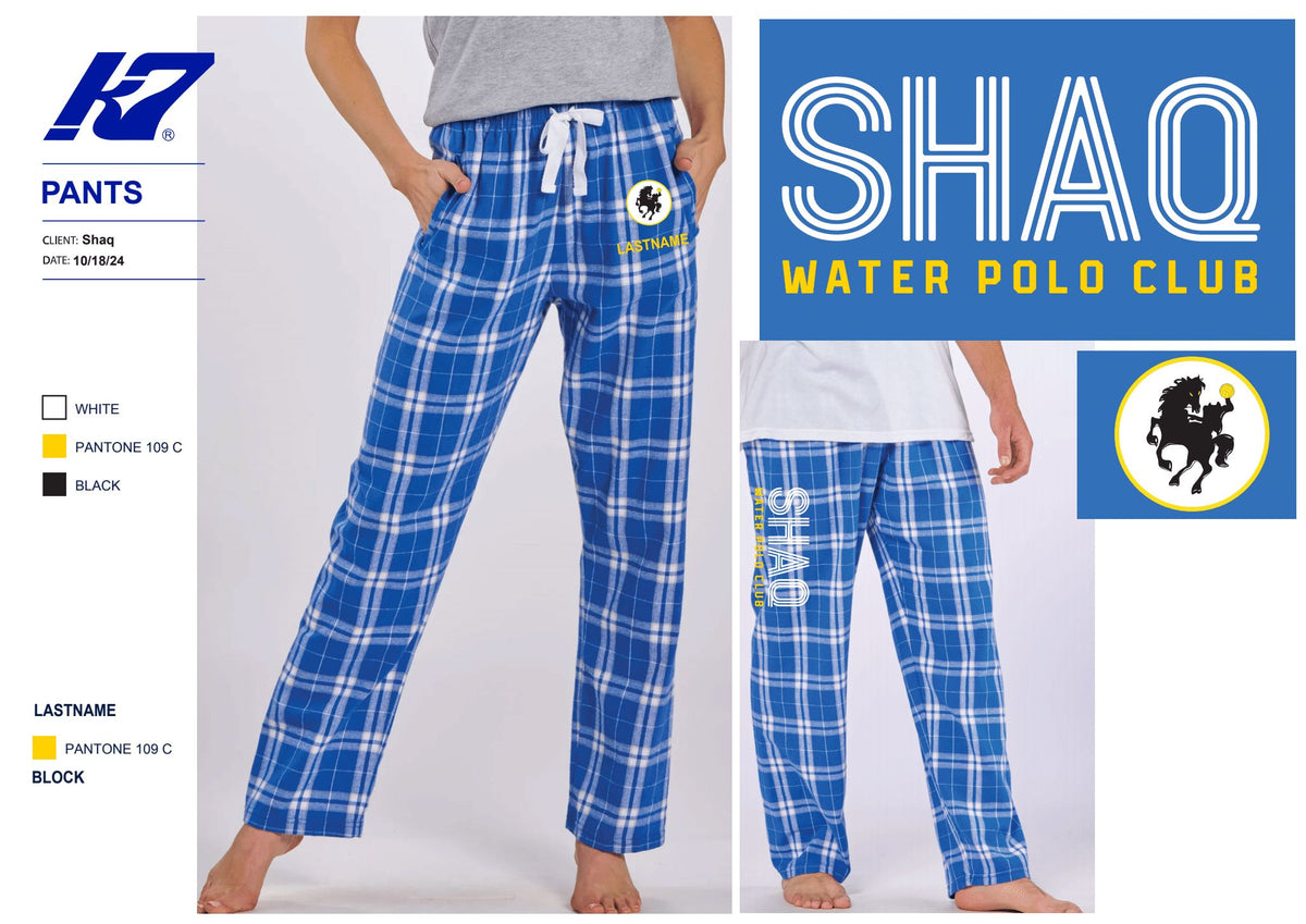 Sleepy Hollow Aquatics - SHAQ - TEAM STORE - Female Flannel Pants