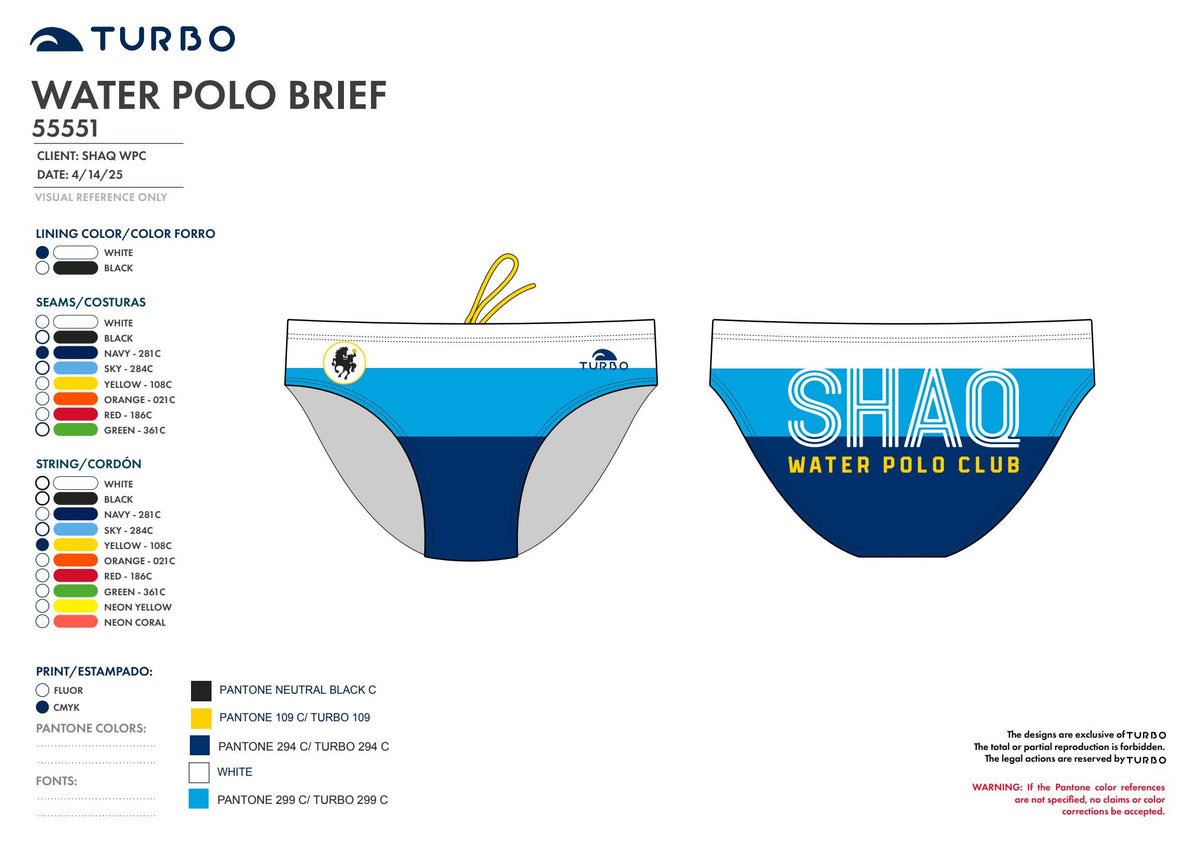 Sleepy Hollow Aquatics - SHAQ - TEAM STORE - Brief