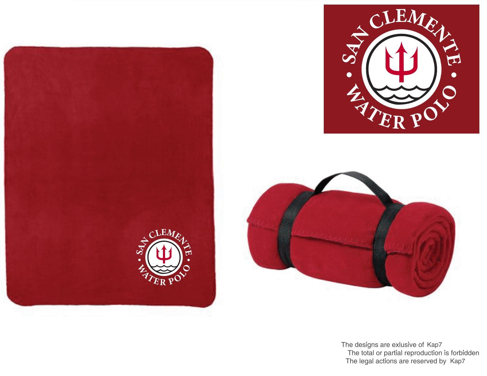 San Clemente WPC - Team Store - Fleece Blanket With Strap