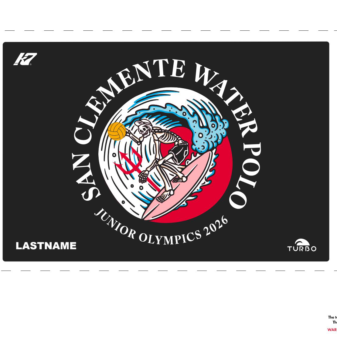 San Clemente WPC - Team Store - 2026 JO's Microfiber Towel with Last Name