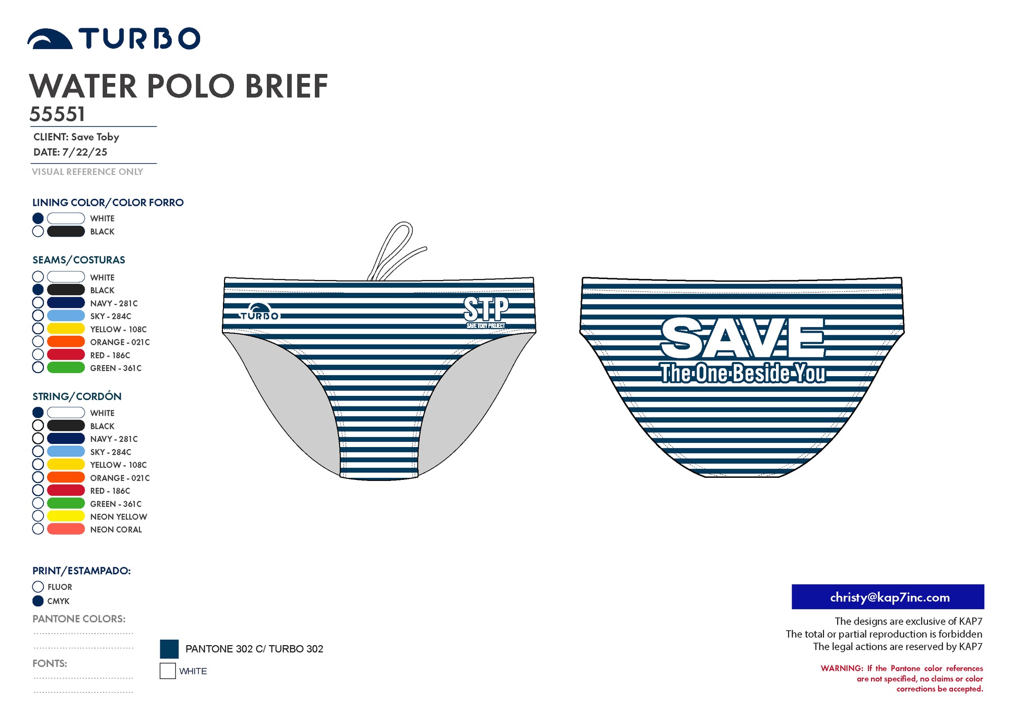 Save Toby Project- Men's Brief