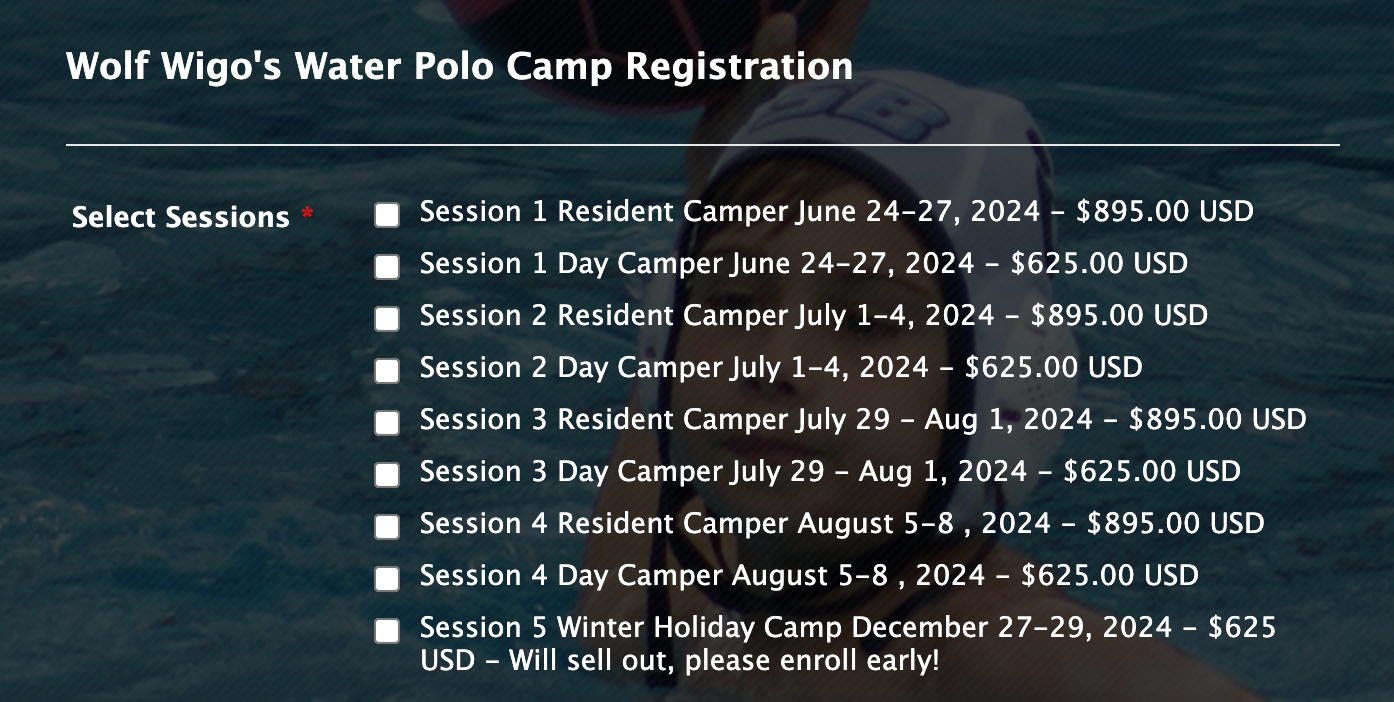 Wolf Wigo's Santa Barbara Water Polo Camps