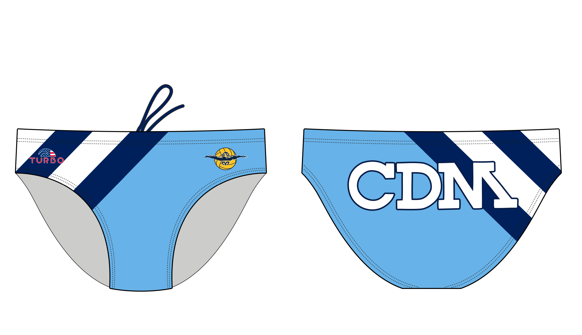 CDM Team Store - Mens TURBO Water Polo Suit