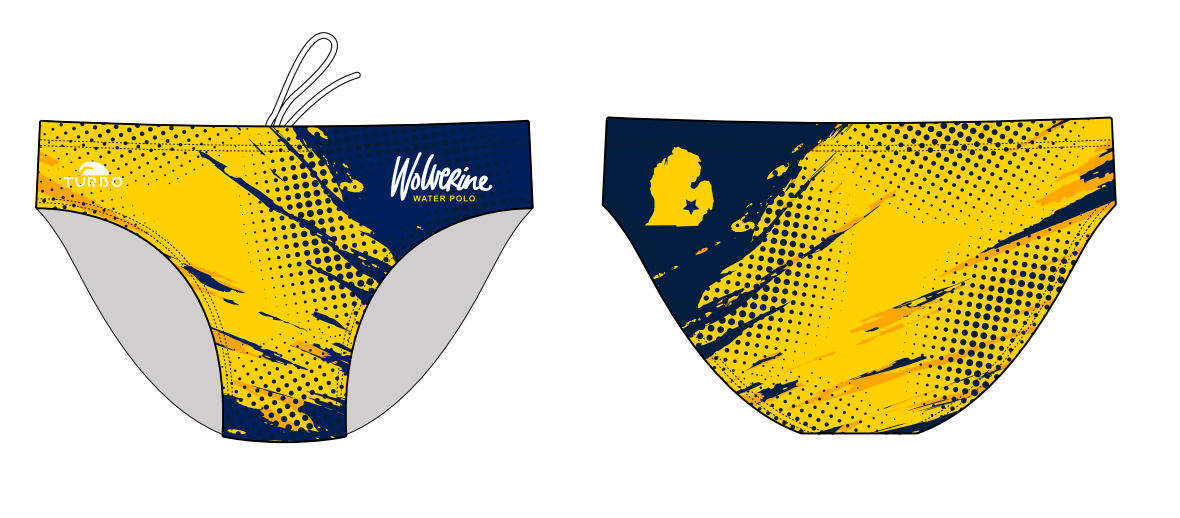 Wolverine WPC Team Store - TURBO Men's Water Polo Suit (Will be in stock 2/10)