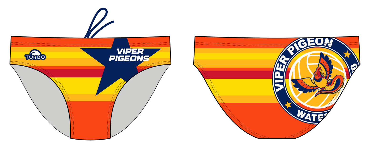 Viper Pigeon WPC (Astros)- Mens TURBO Water Polo Suit (Made to order)