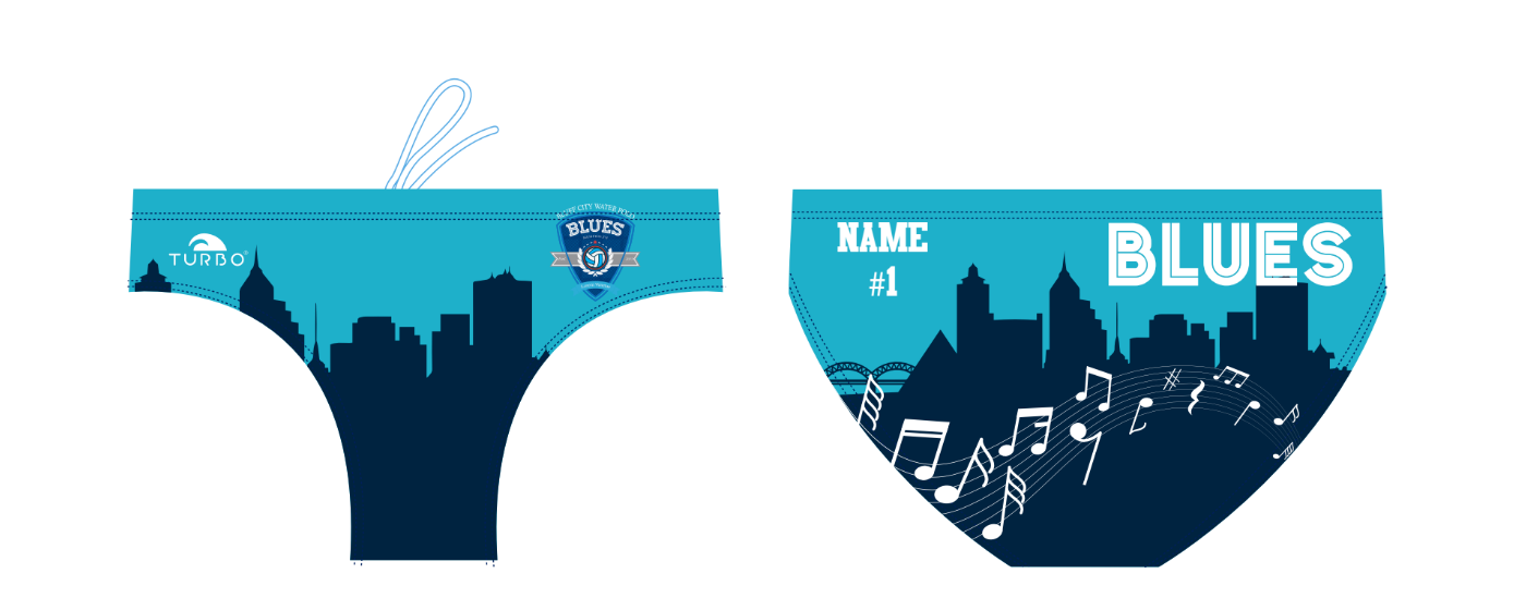 Bluff City WPC Team Store - Mens Turbo Water Polo Suit